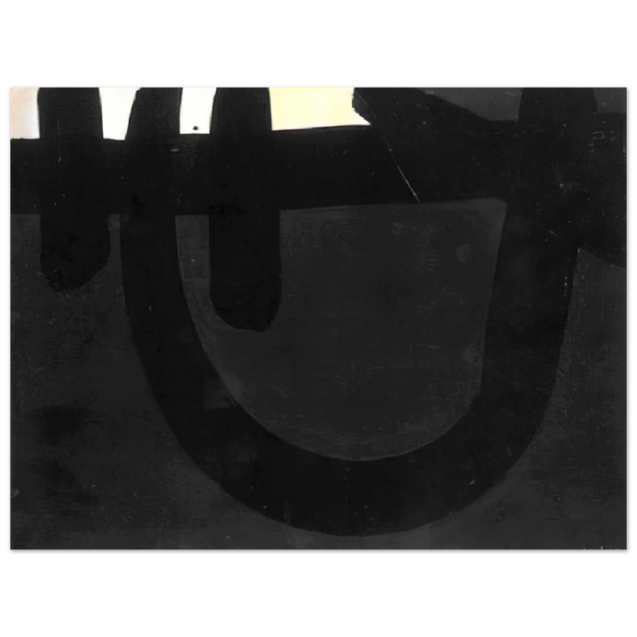 Pierre Soulages - Peinture 8 aoÃƒÂ»t 1974 - 1974  75x100 cm / 30x40inches Fine Art Poster