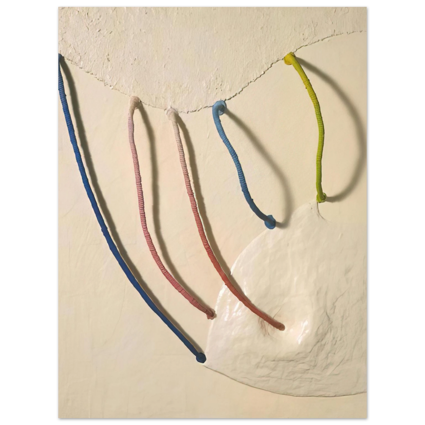 Eva Hesse - TOMORROW S APPLES 5 IN WHITE 1965  75x100 cm / 30x40inches Fine Art Poster