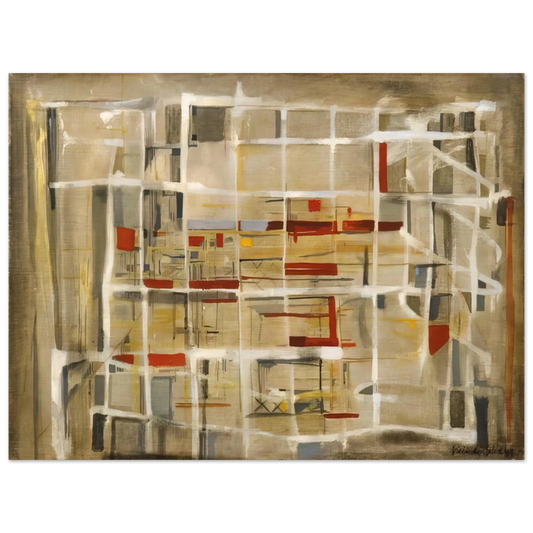 Maria Helena Vieira da Silva - Interieur Ã  la spirale - 1949  75x100 cm / 30x40inches Fine Art Poster
