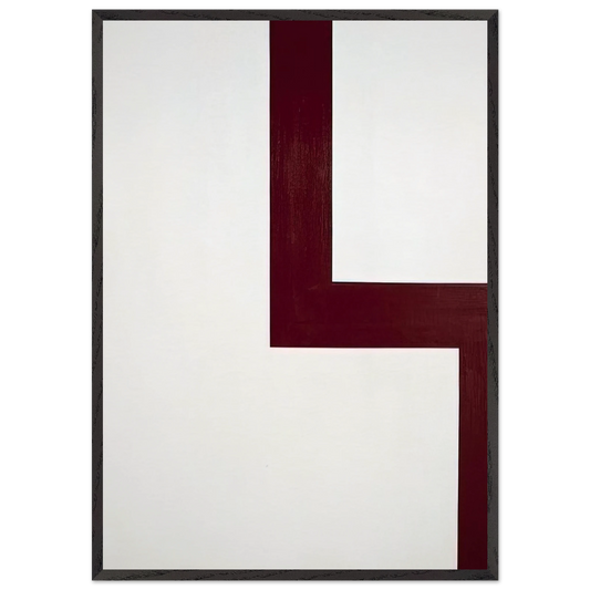 Acracropolis - Al Held 70x100 cm / 28x40 inches Framed Art Print – Black Wooden Frame