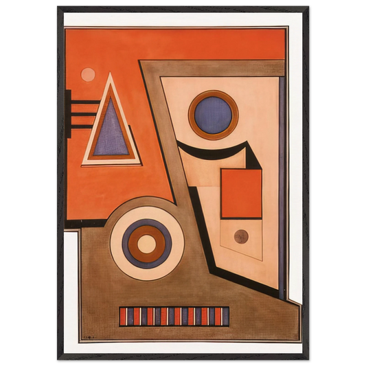 Almagro - Concretism - Carmelo Arden Quin 70x100 cm / 28x40 inches Framed Art Print – Black Wooden Frame