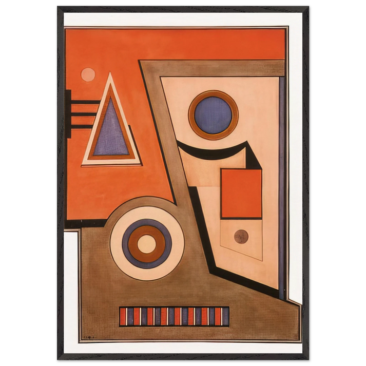 Almagro - Concretism - Carmelo Arden Quin 70x100 cm / 28x40 inches Framed Art Print – Black Wooden Frame