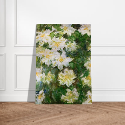 White Clematis - claude monet Brushed Aluminum Print - 70x100 cm / 28x40 inches | claude monet Aluminum Print | claude monet Prints