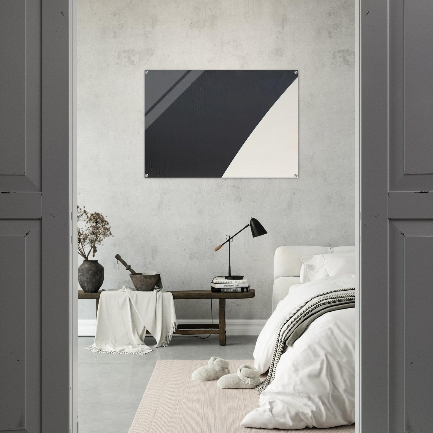 White Curve VII - Ellsworth Kelly Acrylic Print - 70x100 cm / 28x40″ inches