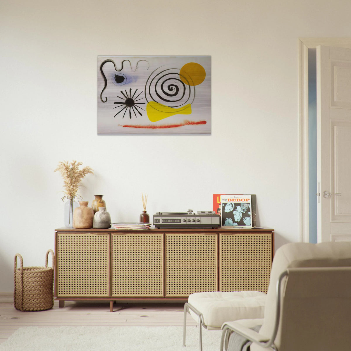 UNTITLED 1941 - Alexander Calder Brushed Aluminum Print - 70x100 cm / 28x40 inches | Alexander Calder Aluminum Print | Alexander Calder Prints