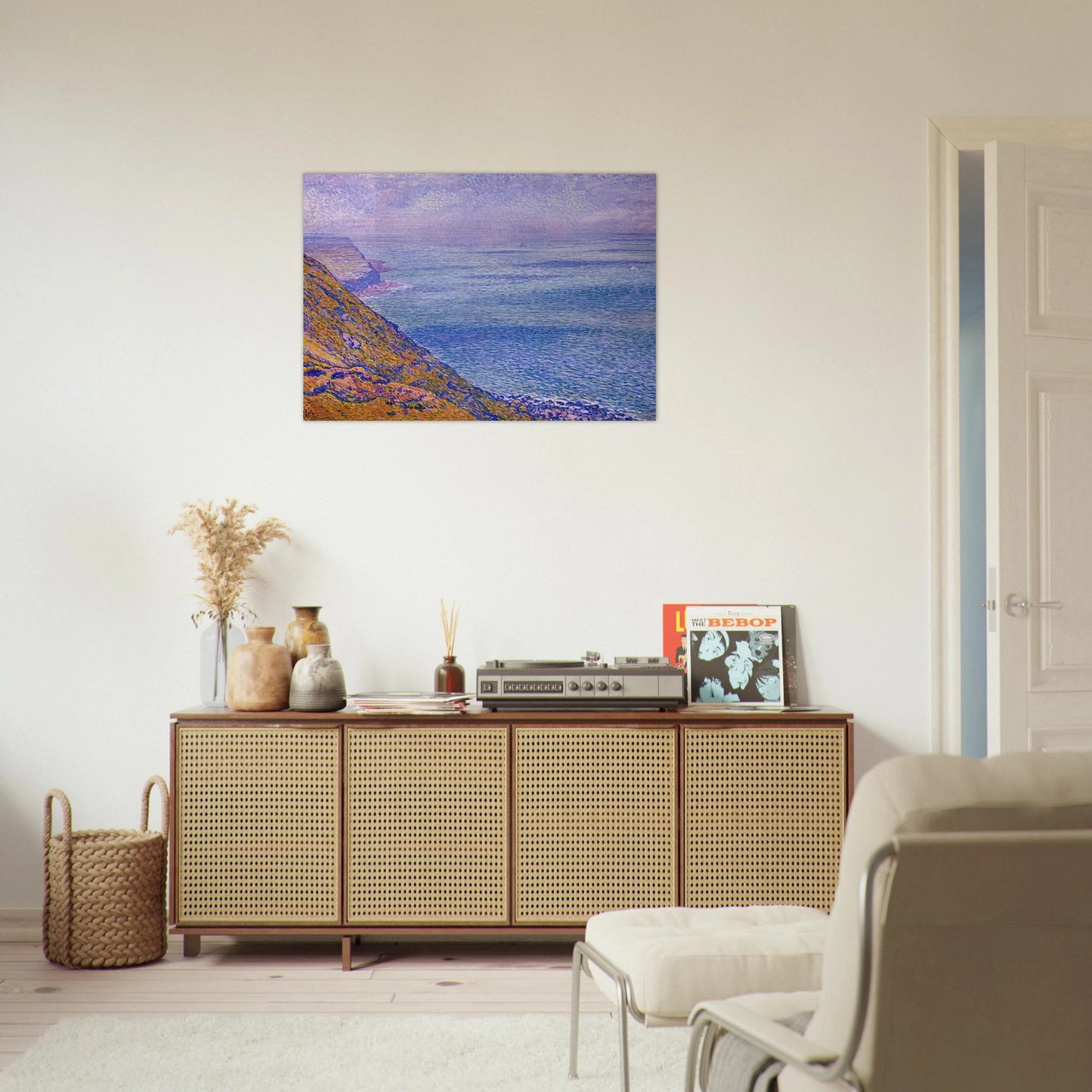 THE CAP GRIS NEZ 1900 - Theo van Rysselberghe Brushed Aluminum Print - 70x100 cm / 28x40 inches | Theo van Rysselberghe Aluminum Print | Theo van Rysselberghe Prints
