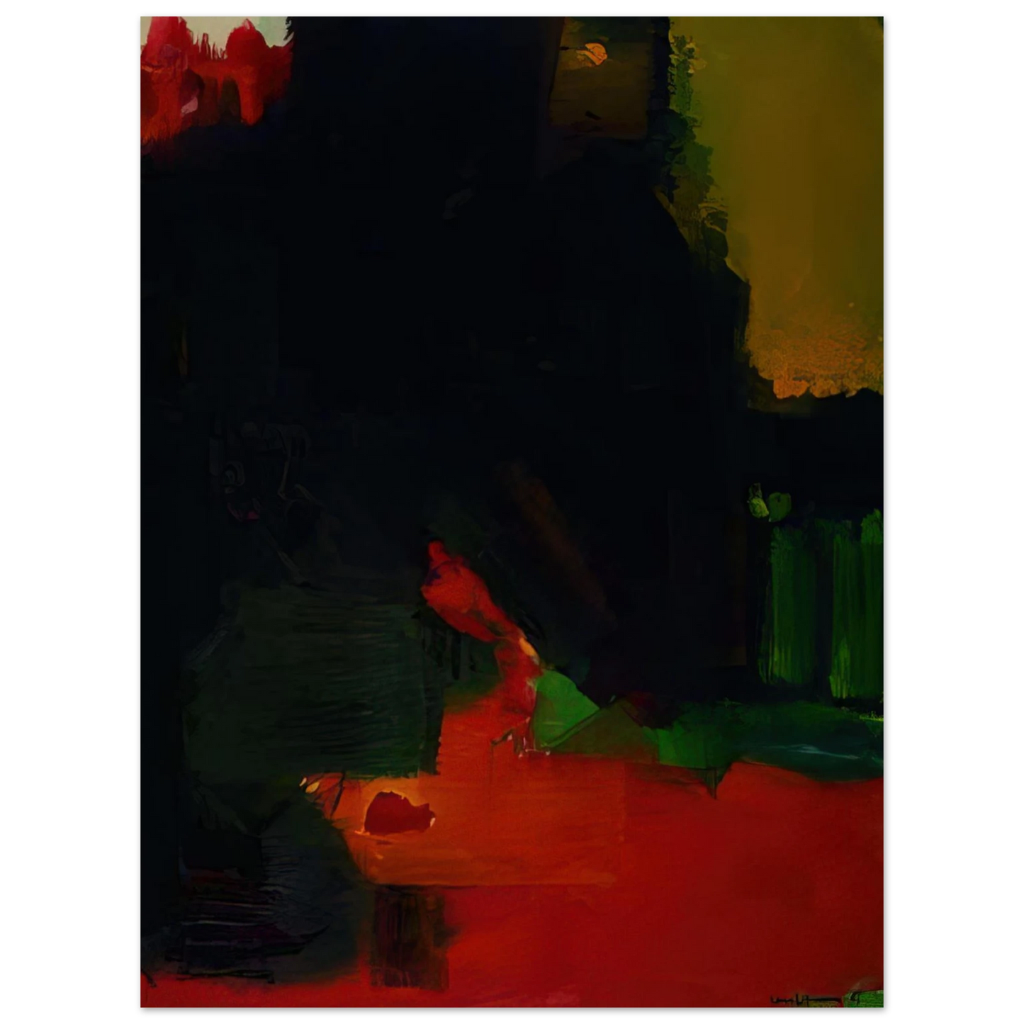 Hans Hofmann - Nocturnal Splendor  75x100 cm / 30x40inches Fine Art Poster