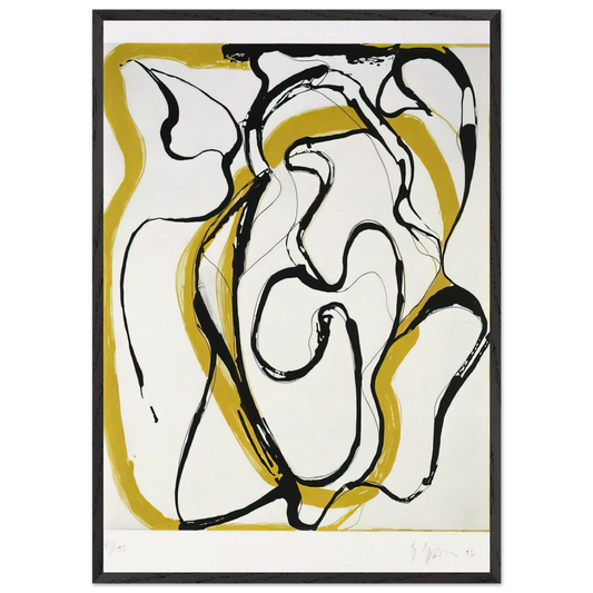 Untitled - 1996 N2 - Brice Marden 70x100 cm / 28x40 inches Framed Art Print – Black Wooden Frame