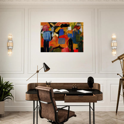 Facade - Abstract Expressionism - Miriam Schapiro Brushed Aluminum Print - 70x100 cm / 28x40 inches | Miriam Schapiro Aluminum Print | Miriam Schapiro Prints