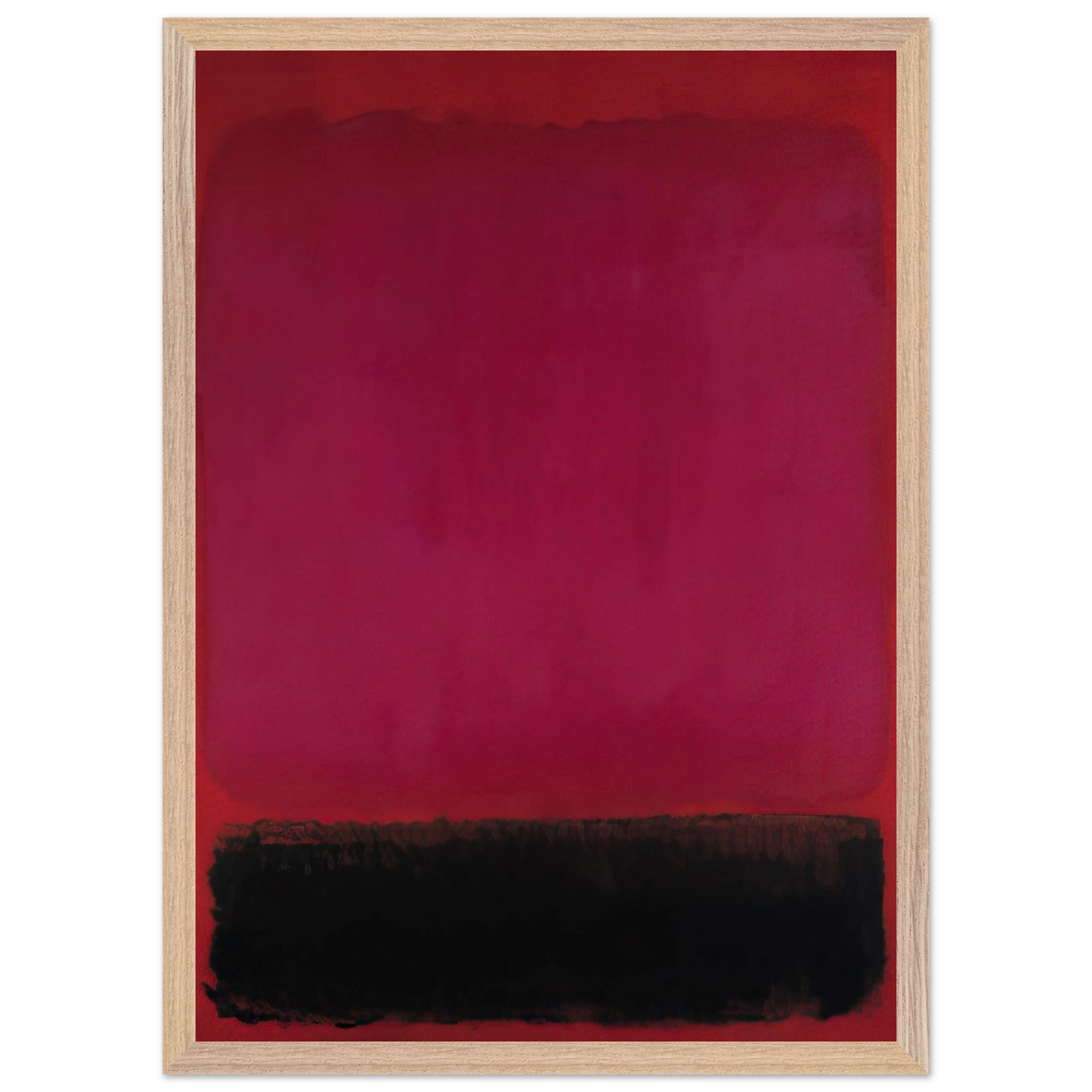 Helen Frankenthaler - Untitled - 1967 Wall art - 50x70 cm / 20x28 inches - Premium Wooden Framed Poster With Fine Art Paper-canvas - Black frame