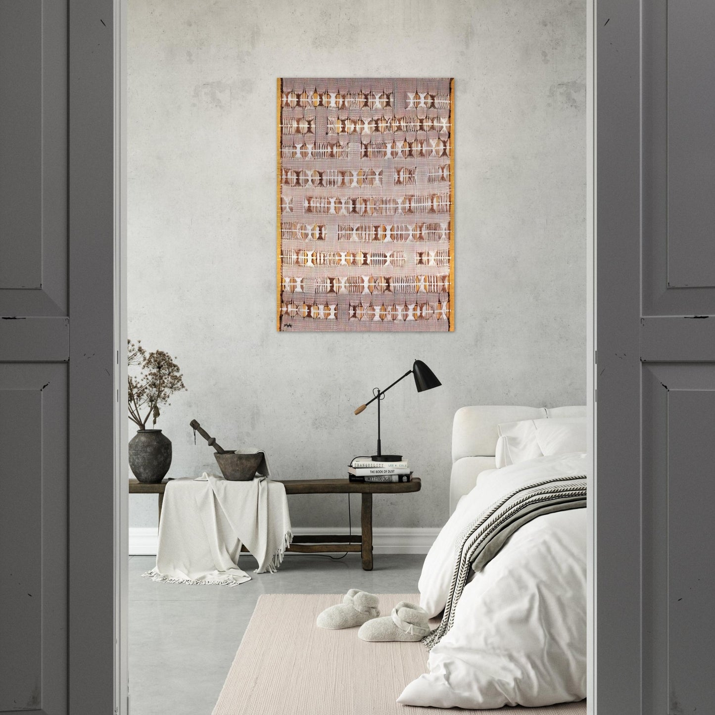 VARIATION ON A THEME 1958 - Anni Albers Brushed Aluminum Print - 70x100 cm / 28x40 inches | Anni Albers Aluminum Print | Anni Albers Prints