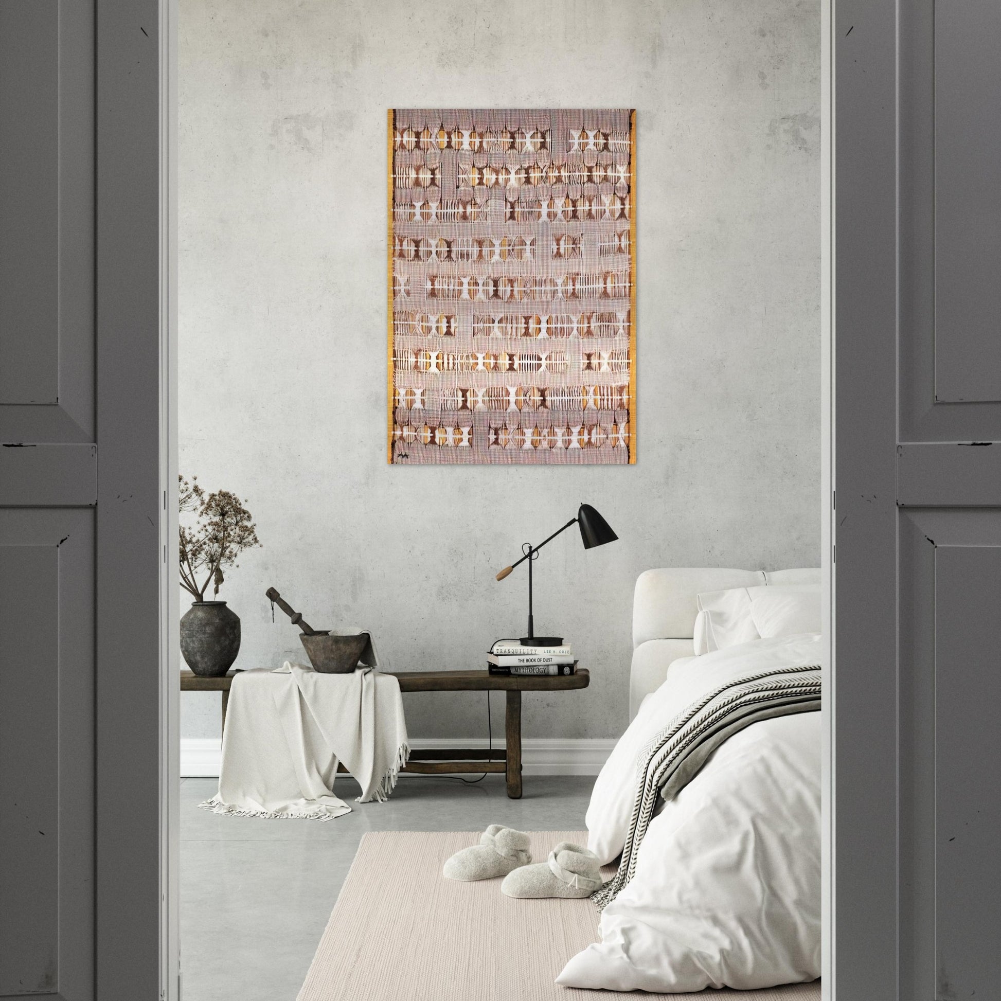 VARIATION ON A THEME 1958 - Anni Albers Brushed Aluminum Print - 70x100 cm / 28x40 inches | Anni Albers Aluminum Print | Anni Albers Prints