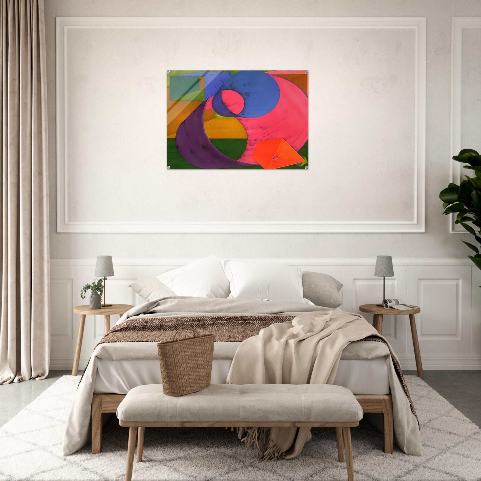 Indigo - Al Held Acrylic Print - 70x100 cm / 28x40″ inches