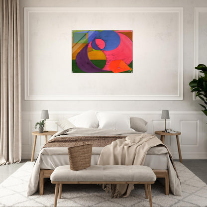 Indigo - Al Held Acrylic Print - 70x100 cm / 28x40″ inches