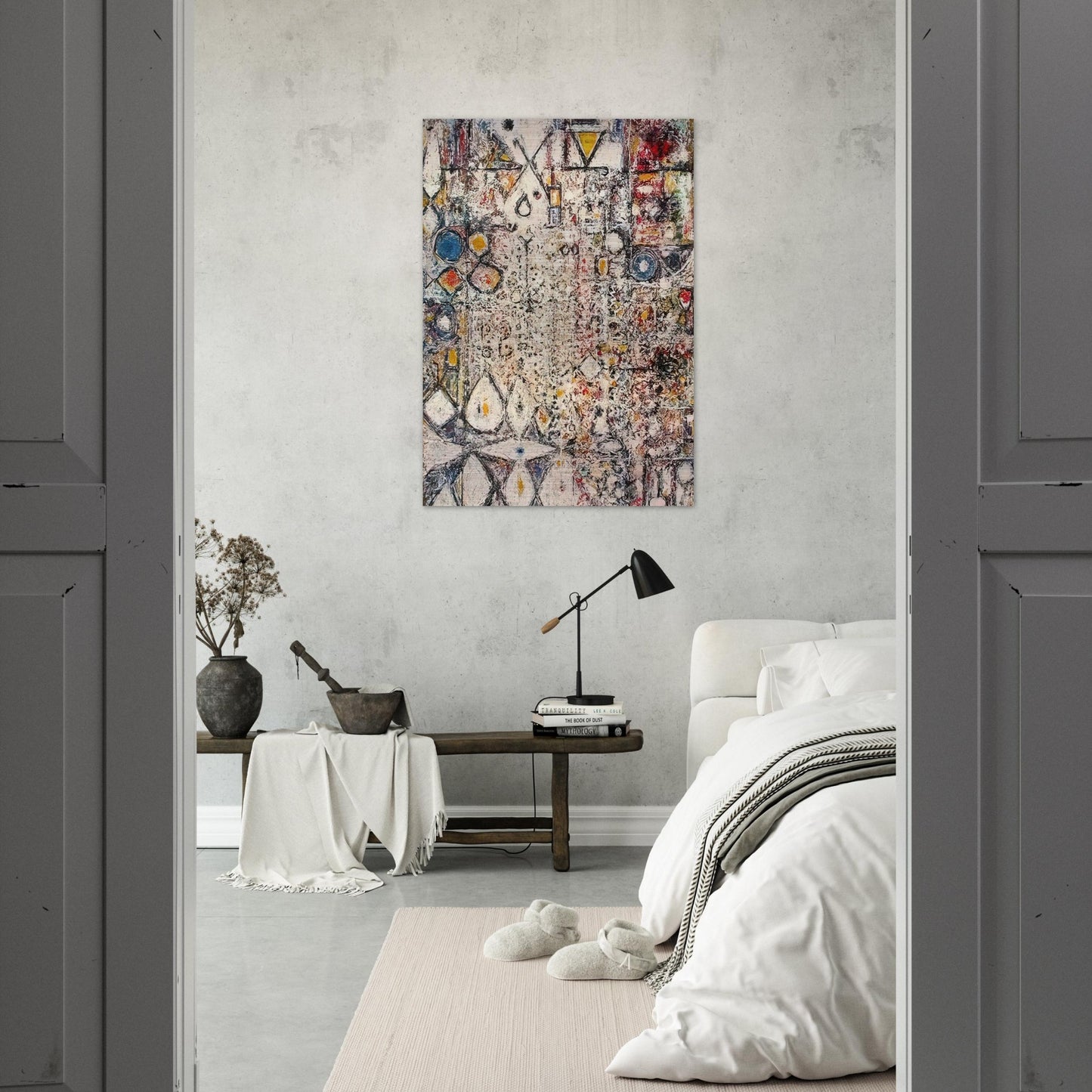 White Gothic #3 - 1957 - Richard Pousette-Dart Brushed Aluminum Print - 70x100 cm / 28x40 inches | Richard Pousette-Dart Aluminum Print | Richard Pousette-Dart Prints