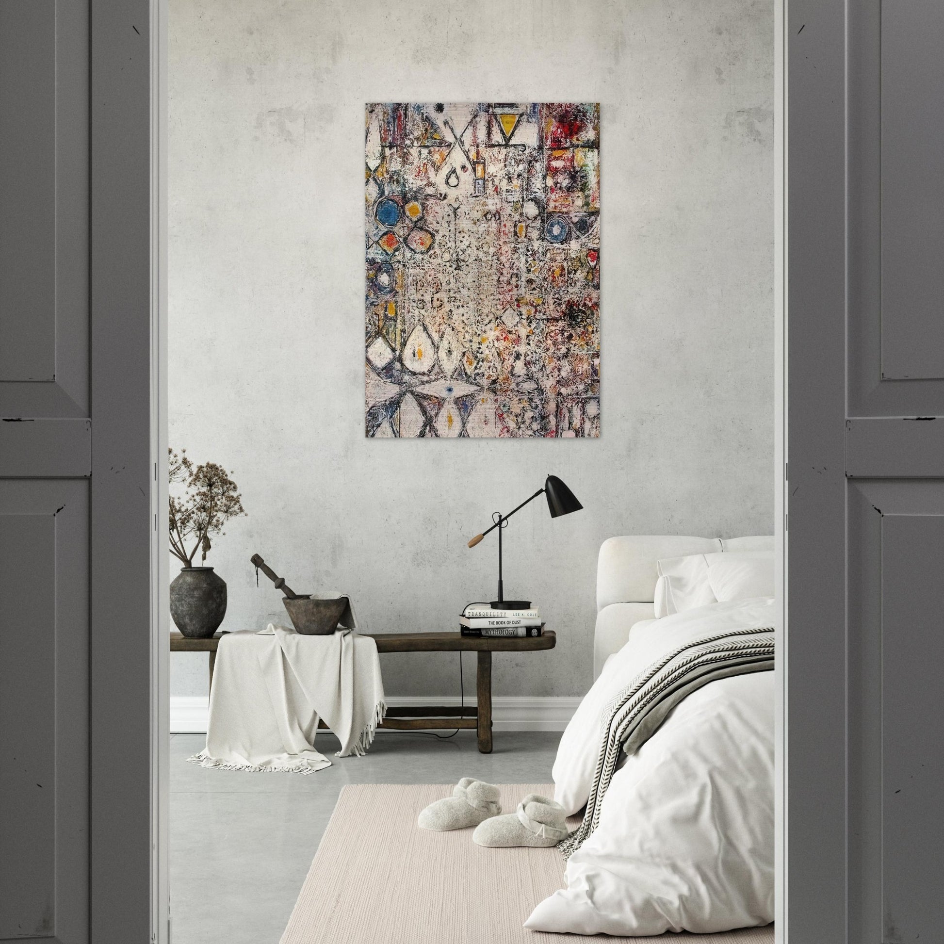 White Gothic #3 - 1957 - Richard Pousette-Dart Brushed Aluminum Print - 70x100 cm / 28x40 inches | Richard Pousette-Dart Aluminum Print | Richard Pousette-Dart Prints