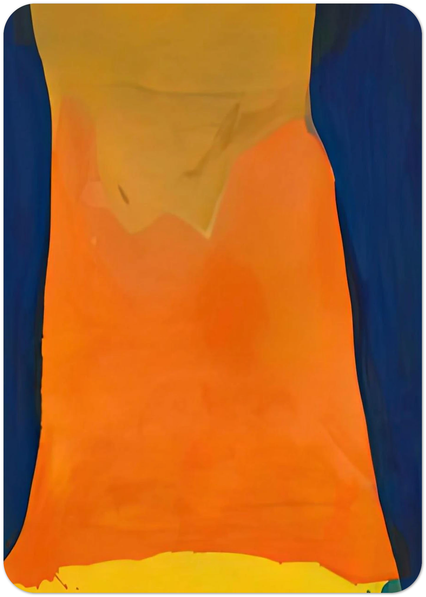 Orange Mood, 1963-64- By Helen Frankenthaler Pack of 10 Post Cards | Helen Frankenthaler Post Cards | A6 (10.5 x 14.8 cm) - 4.1 x 5.8 inches