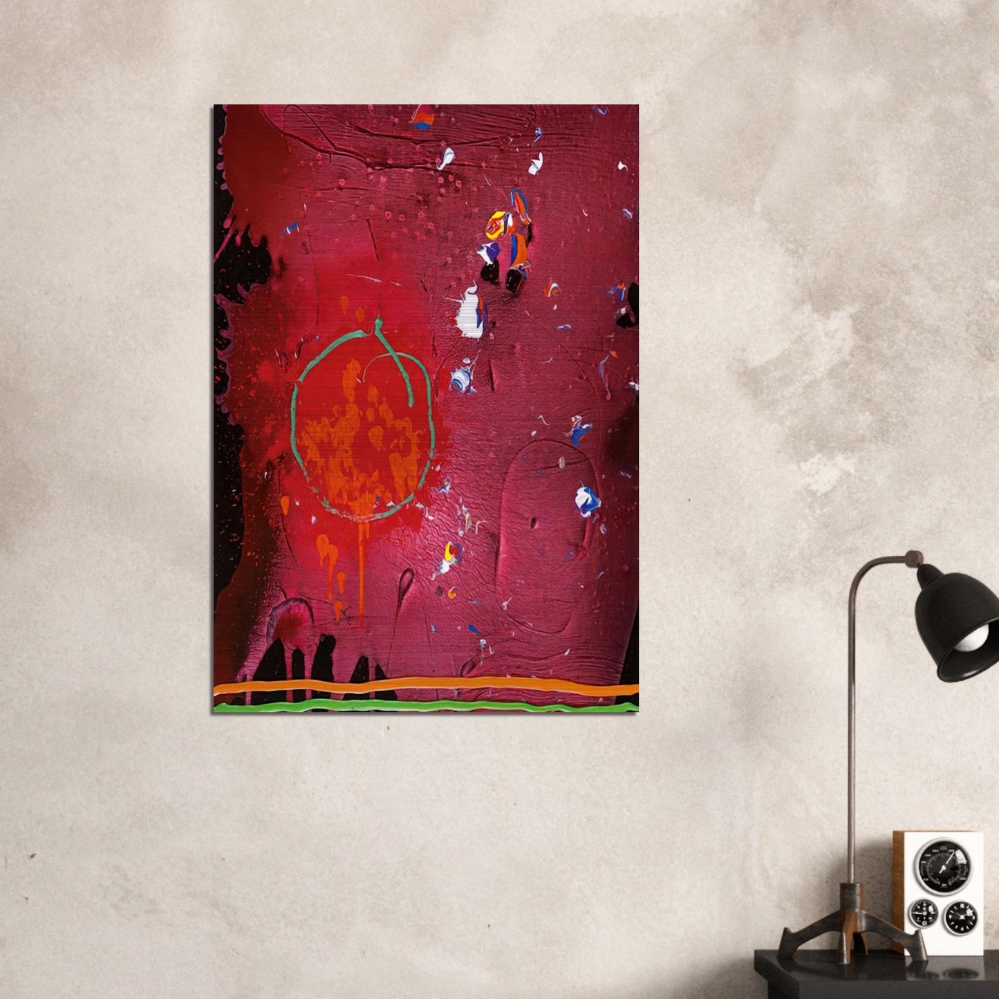 One Life - 5.11.07 - 2007 - John Hoyland Brushed Aluminum Print - 70x100 cm / 28x40 inches | John Hoyland Aluminum Print | John Hoyland Prints