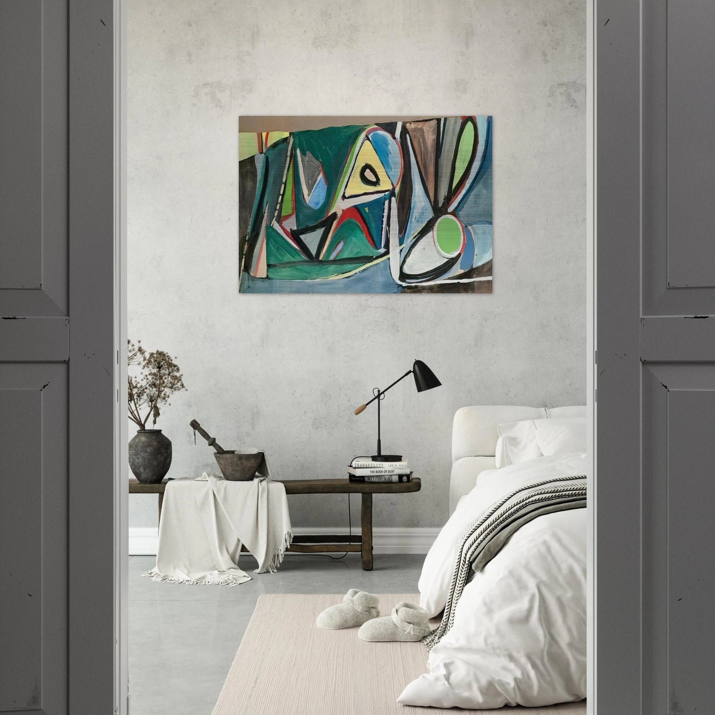 Montrouge - 1948 - Bram van Velde Brushed Aluminum Print - 70x100 cm / 28x40 inches | Bram van Velde Aluminum Print | Bram van Velde Prints