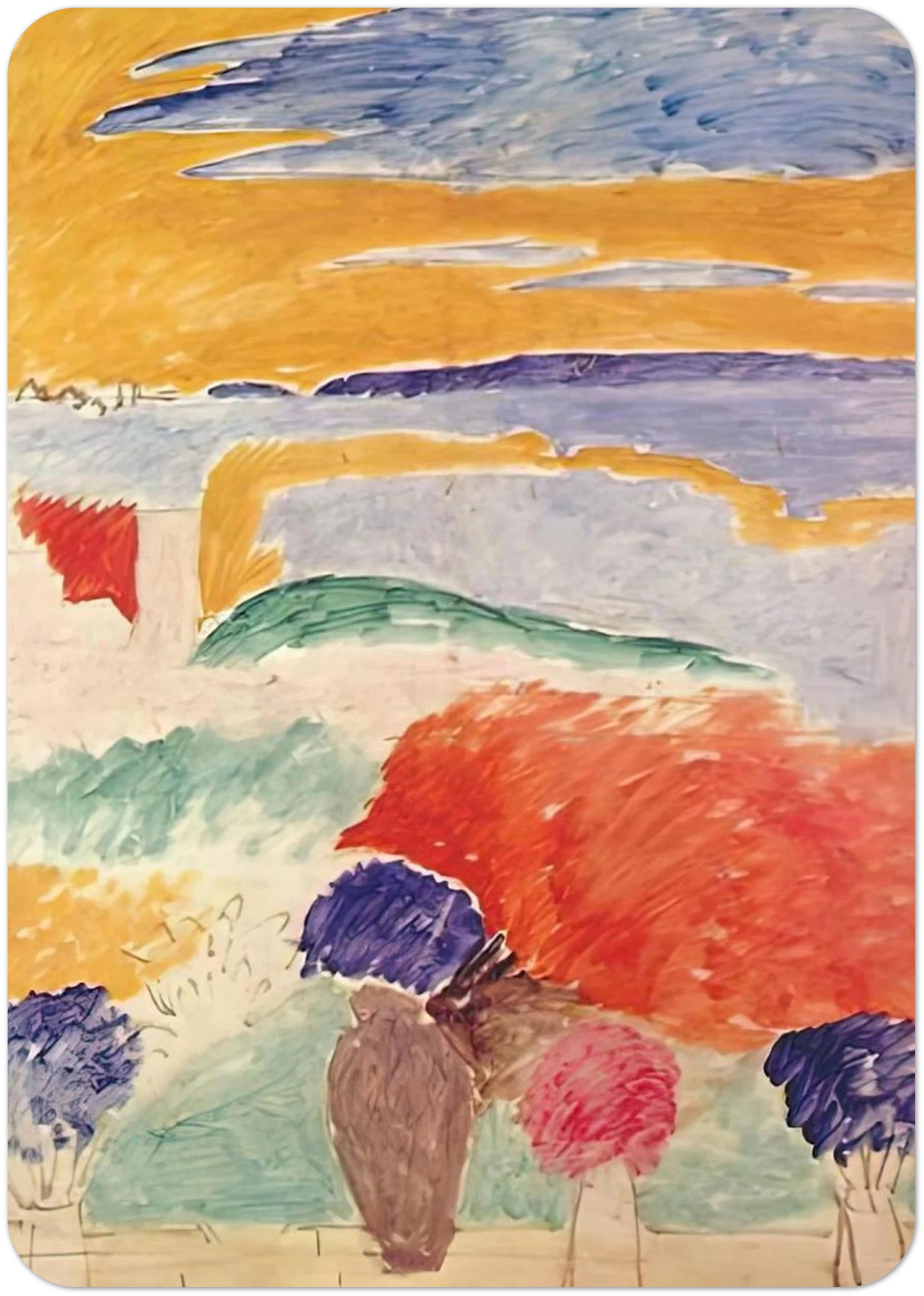 OPEN WINDOW AT TANGIER 1913 By Henri Matisse Pack of 10 Post Cards | Henri Matisse Post Cards | A6 (10.5 x 14.8 cm) - 4.1 x 5.8 inches