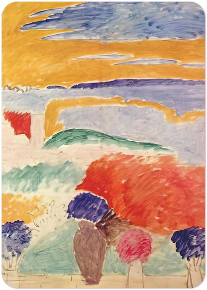 OPEN WINDOW AT TANGIER 1913 By Henri Matisse Pack of 10 Post Cards | Henri Matisse Post Cards | A6 (10.5 x 14.8 cm) - 4.1 x 5.8 inches