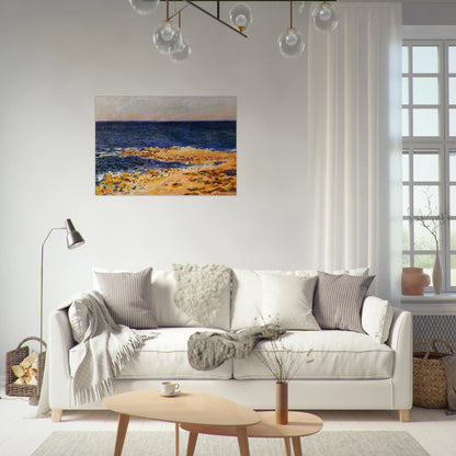 The Big Blue at Antibes - claude monet Brushed Aluminum Print - 70x100 cm / 28x40 inches | claude monet Aluminum Print | claude monet Prints