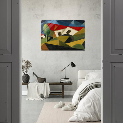LANDSCAPE 1918 - Enrico Prampolini Acrylic Print - 70x100 cm / 28x40″ inches