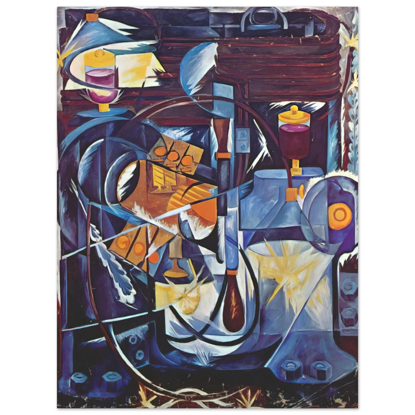 Natalia Goncharova - Dynamo machine - 1913  75x100 cm / 30x40inches Fine Art Poster