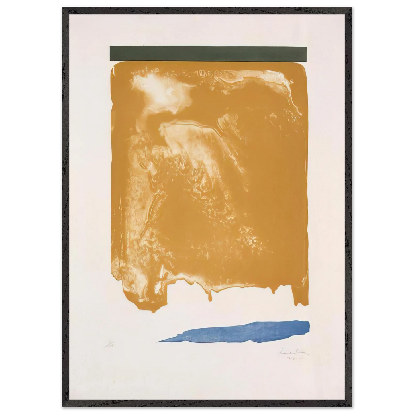 Helen Frankenthaler - Persian Garden - 1966 Wall art - 21x29.7 cm / 8x12" - Premium Wooden Framed Poster With Fine Art Paper-canvas - Wood frame