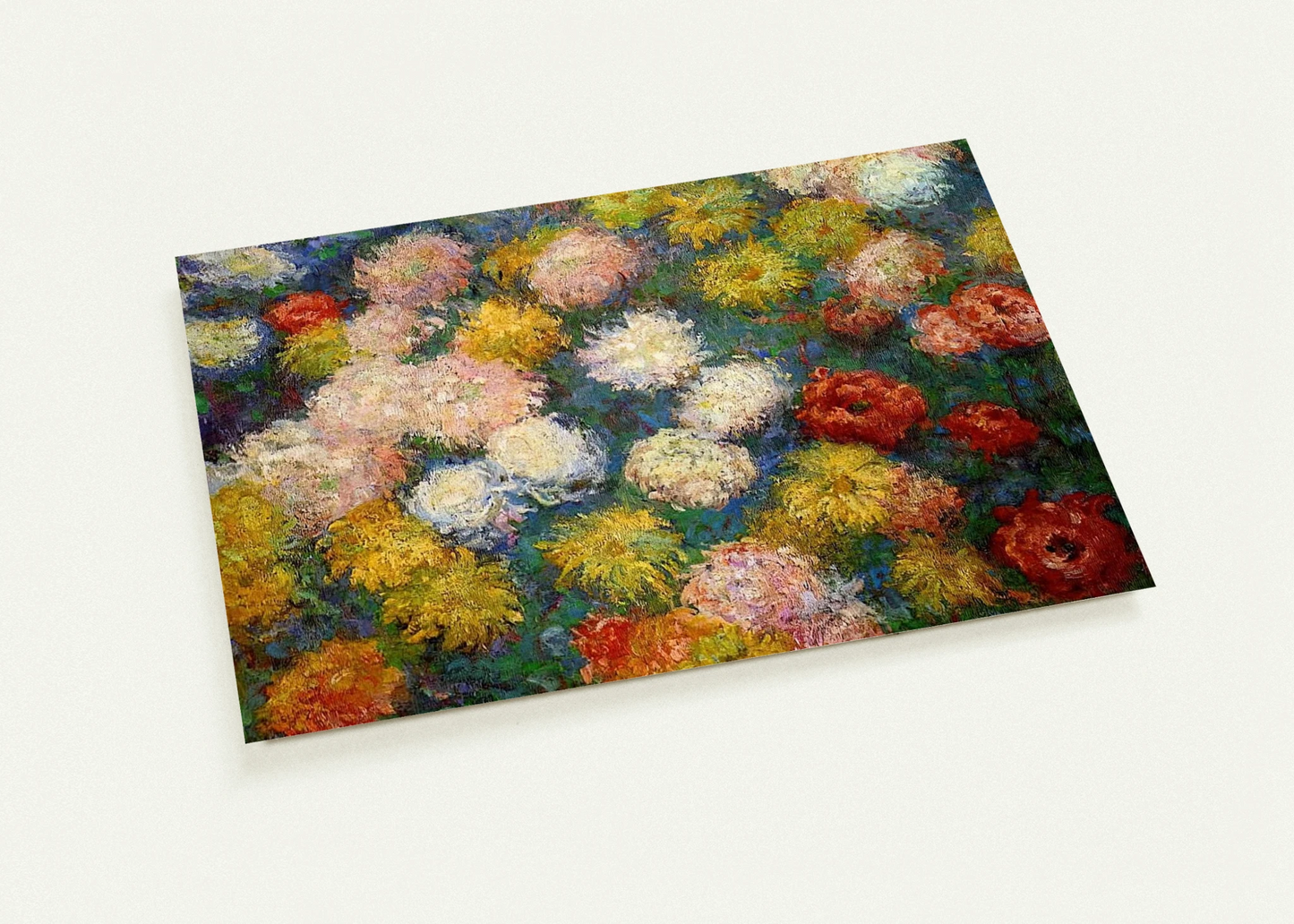 Chrysanthemums By claude monet Pack of 10 Post Cards | claude monet Post Cards | A6 (10.5 x 14.8 cm) - 4.1 x 5.8 inches