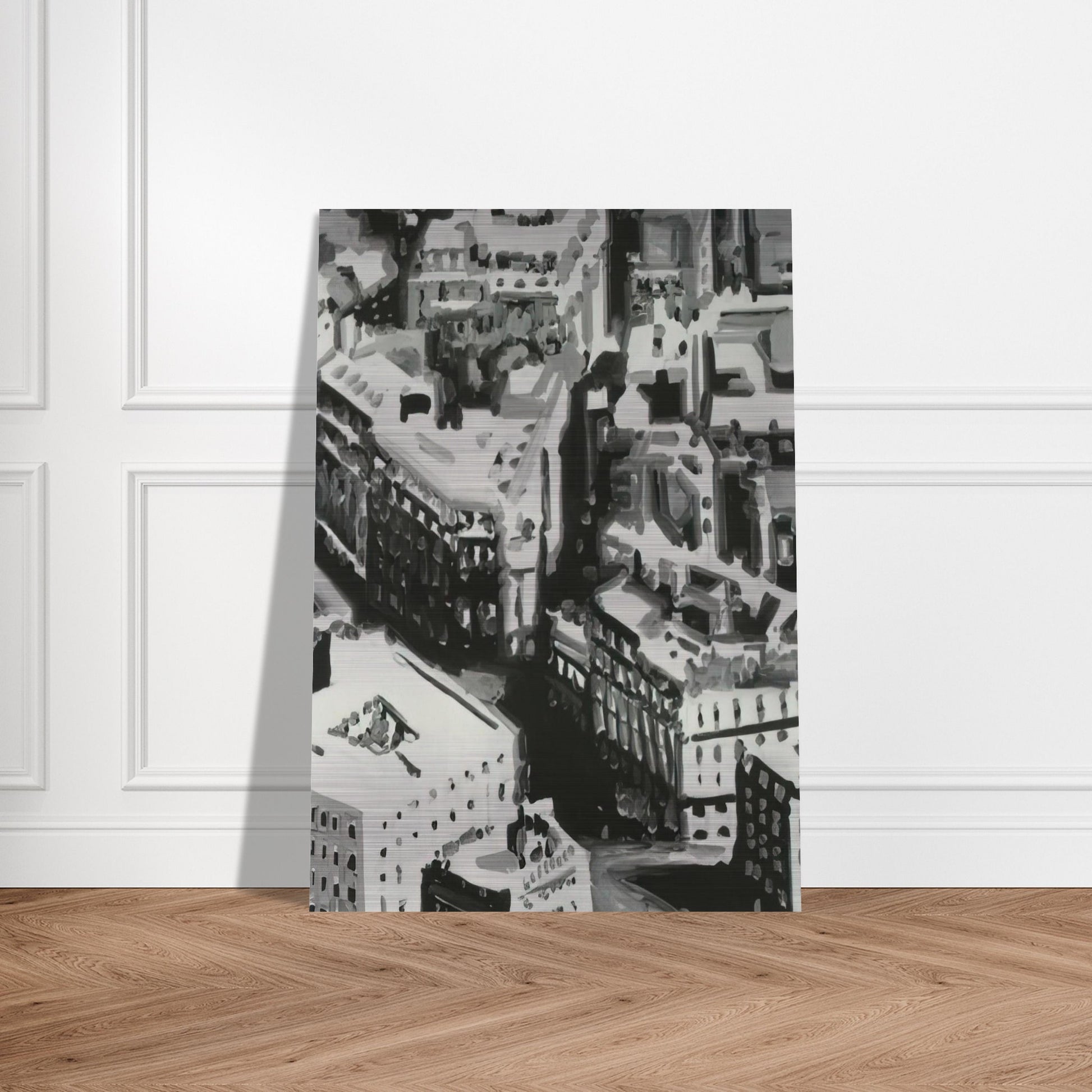 TOWNSCAPE P1 1968 - Gerhard Richter Brushed Aluminum Print - 70x100 cm / 28x40 inches | Gerhard Richter Aluminum Print | Gerhard Richter Prints