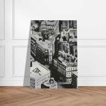 TOWNSCAPE P1 1968 - Gerhard Richter Brushed Aluminum Print - 70x100 cm / 28x40 inches | Gerhard Richter Aluminum Print | Gerhard Richter Prints
