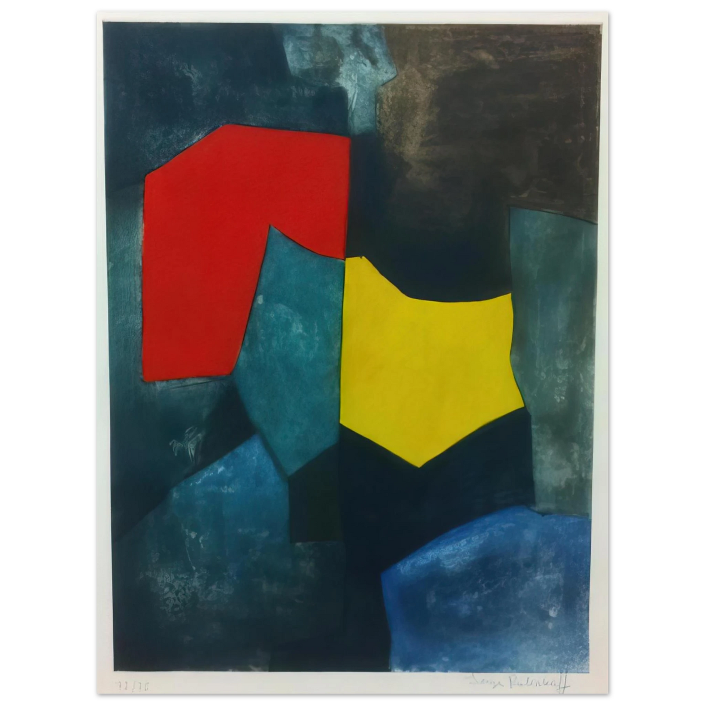 Serge Poliakoff - XVI - 1964  75x100 cm / 30x40inches Fine Art Poster