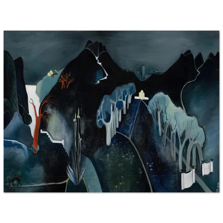 Tove Jansson - Mysterious Landscape - 1930  75x100 cm / 30x40inches Fine Art Poster