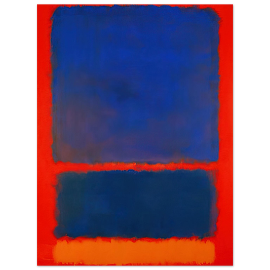 Mark Rothko - Blue, Orange, Red - 1961 Wall Art - 21x29.7 cm / 8x12" - Fine Art Poster-canvas - -