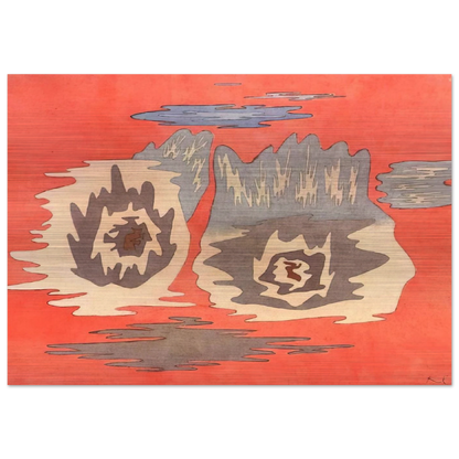 THE PLACE OF THE TWINS 1929 - Paul Klee Brushed Aluminum Print - 70x100 cm / 28x40 inches | Paul Klee Aluminum Print | Paul Klee Prints
