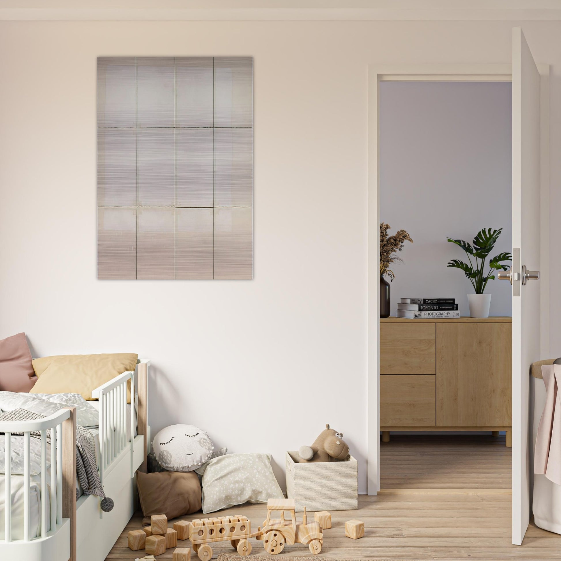Classico 5 - Robert Ryman Brushed Aluminum Print - 70x100 cm / 28x40 inches | Robert Ryman Aluminum Print | Robert Ryman Prints
