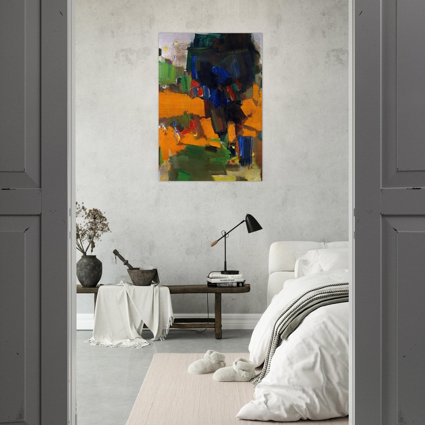 Deep Within the Ravine - Hans Hofmann Brushed Aluminum Print - 70x100 cm / 28x40 inches | Hans Hofmann Aluminum Print | Hans Hofmann Prints