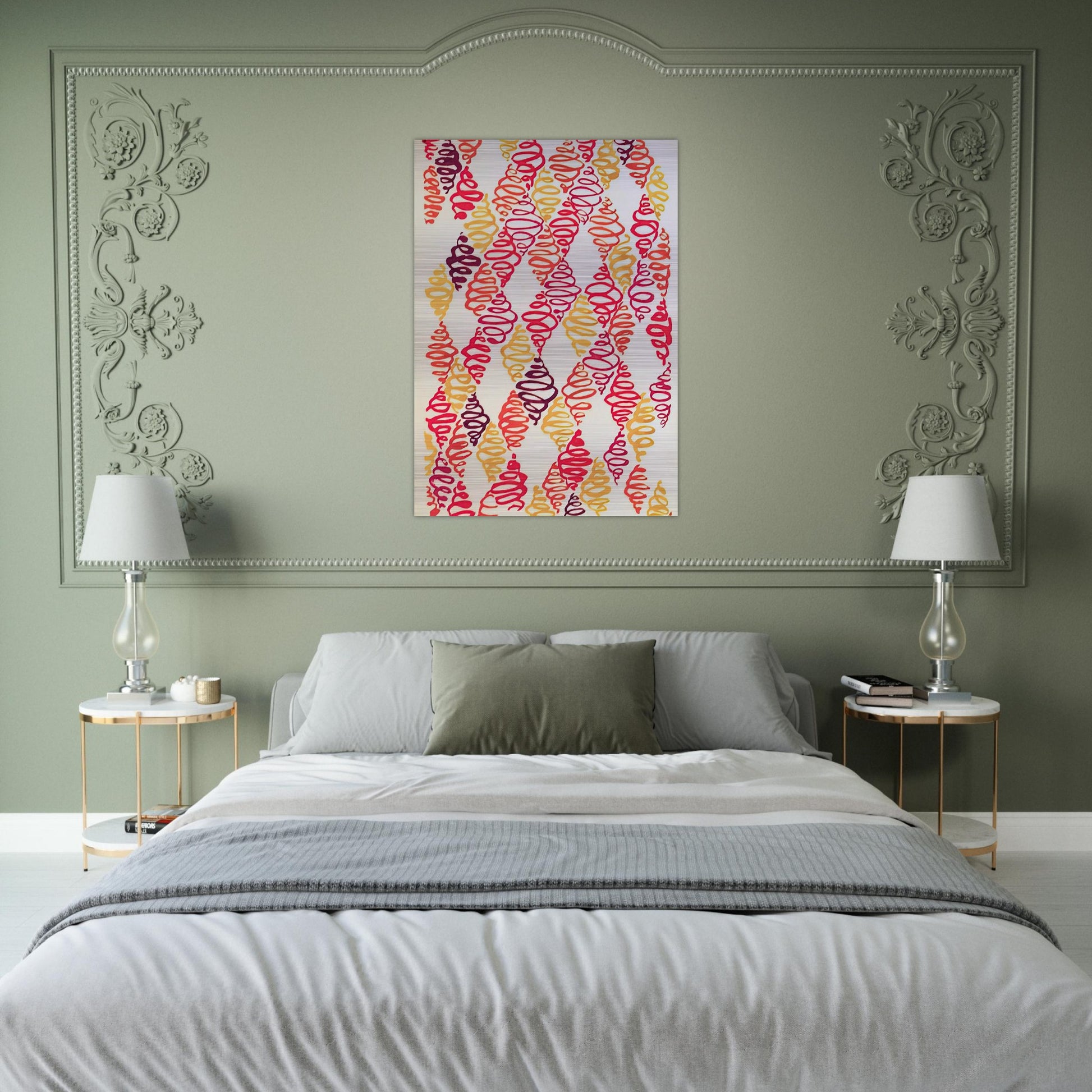COMPOSITION 32 - Sonia Delaunay Brushed Aluminum Print - 70x100 cm / 28x40 inches | Sonia Delaunay Aluminum Print | Sonia Delaunay Prints
