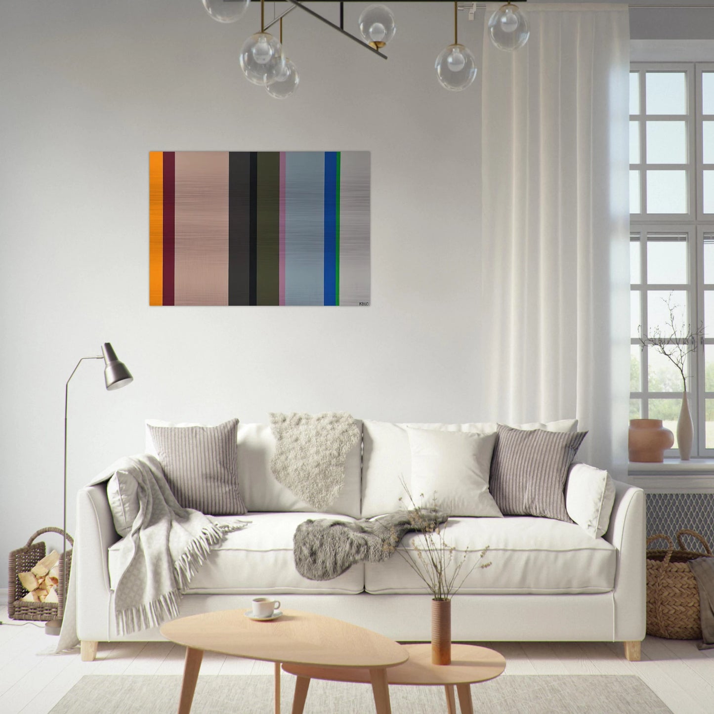 V.S. - 1960 - Karl Benjamin Brushed Aluminum Print - 70x100 cm / 28x40 inches | Karl Benjamin Aluminum Print | Karl Benjamin Prints