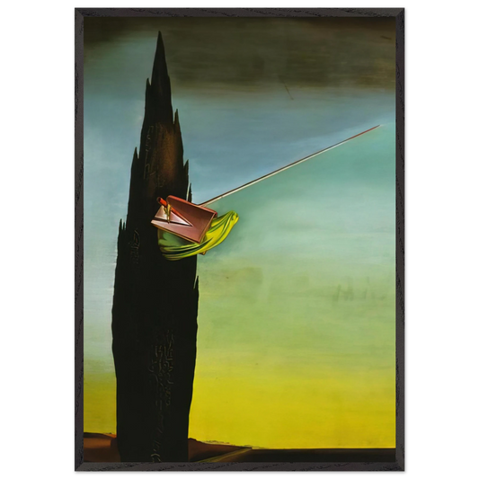 SURREALIST ESSAY - Salvador Dali 70x100 cm / 28x40 inches Framed Art Print – Black Wooden Frame