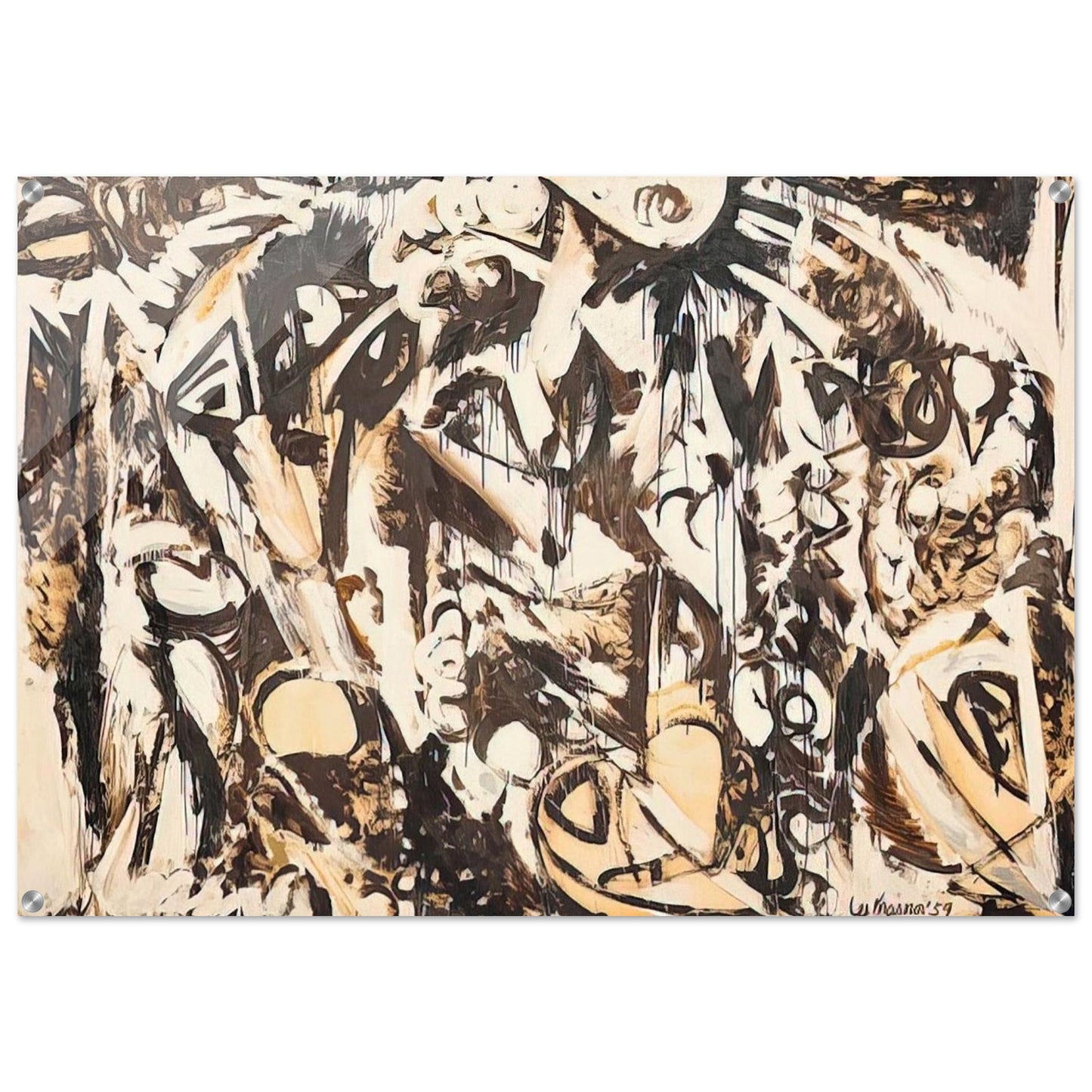 Cool White - Lee Krasner Acrylic Print - 70x100 cm / 28x40″ inches