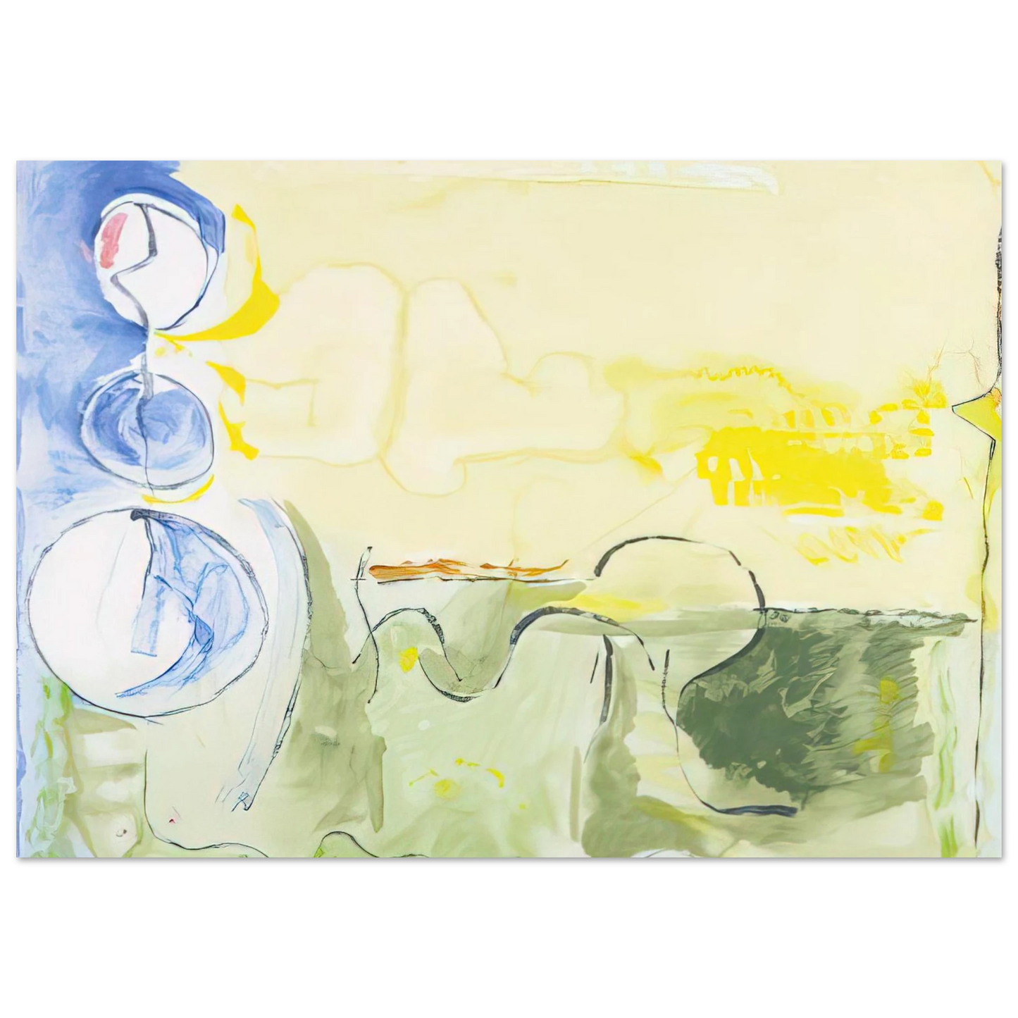 Helen Frankenthaler - Flotilla - 2006 Wall art - 13x18 cm / 5x7 inches - Fine Art Poster-canvas - -