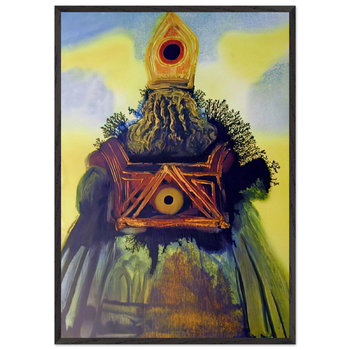 ARCA FOEDERIS 1967 - Salvador Dali 70x100 cm / 28x40 inches Framed Art Print – Black Wooden Frame