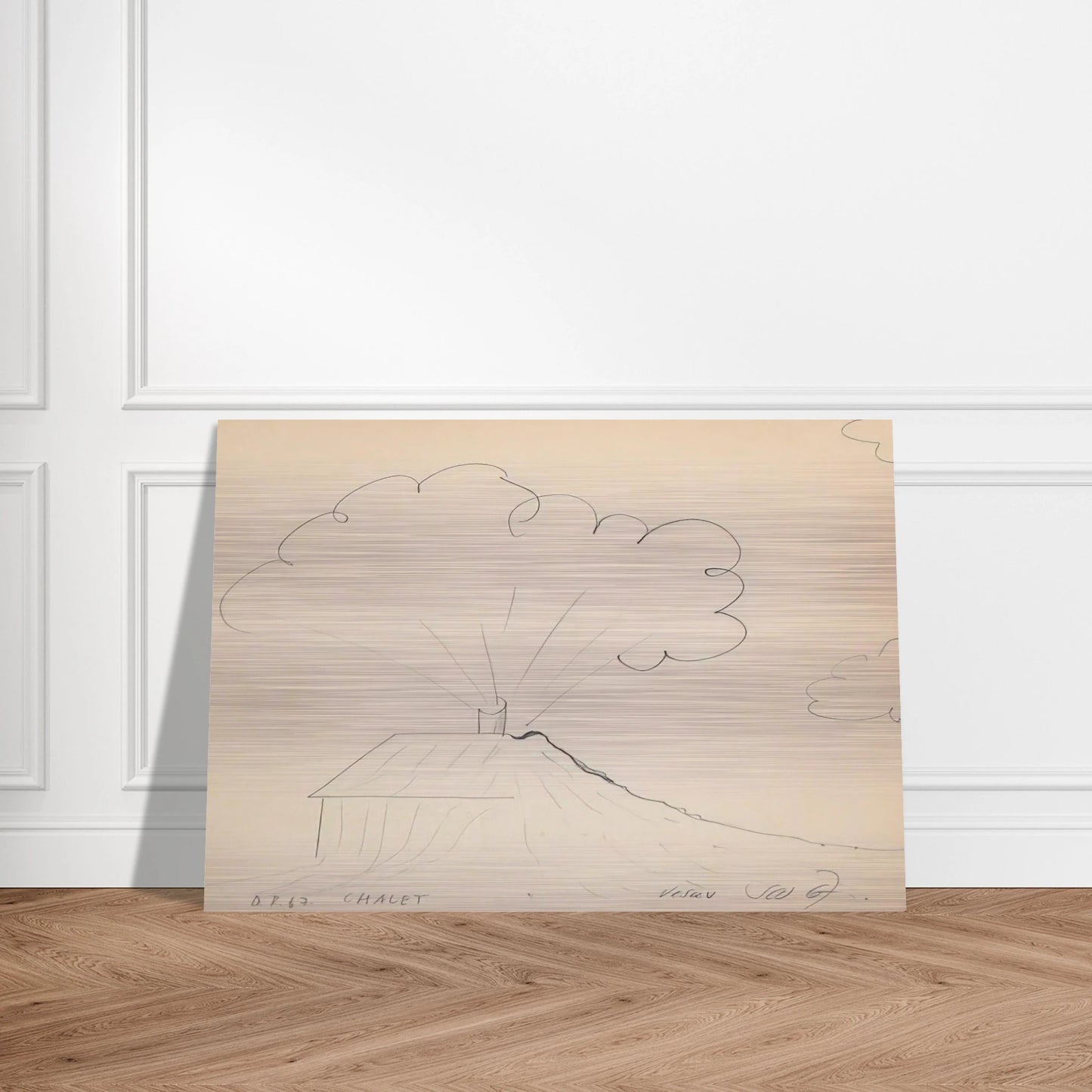 Chateau Vesuv - 1967 - Dieter Roth Brushed Aluminum Print - 70x100 cm / 28x40 inches | Dieter Roth Aluminum Print | Dieter Roth Prints
