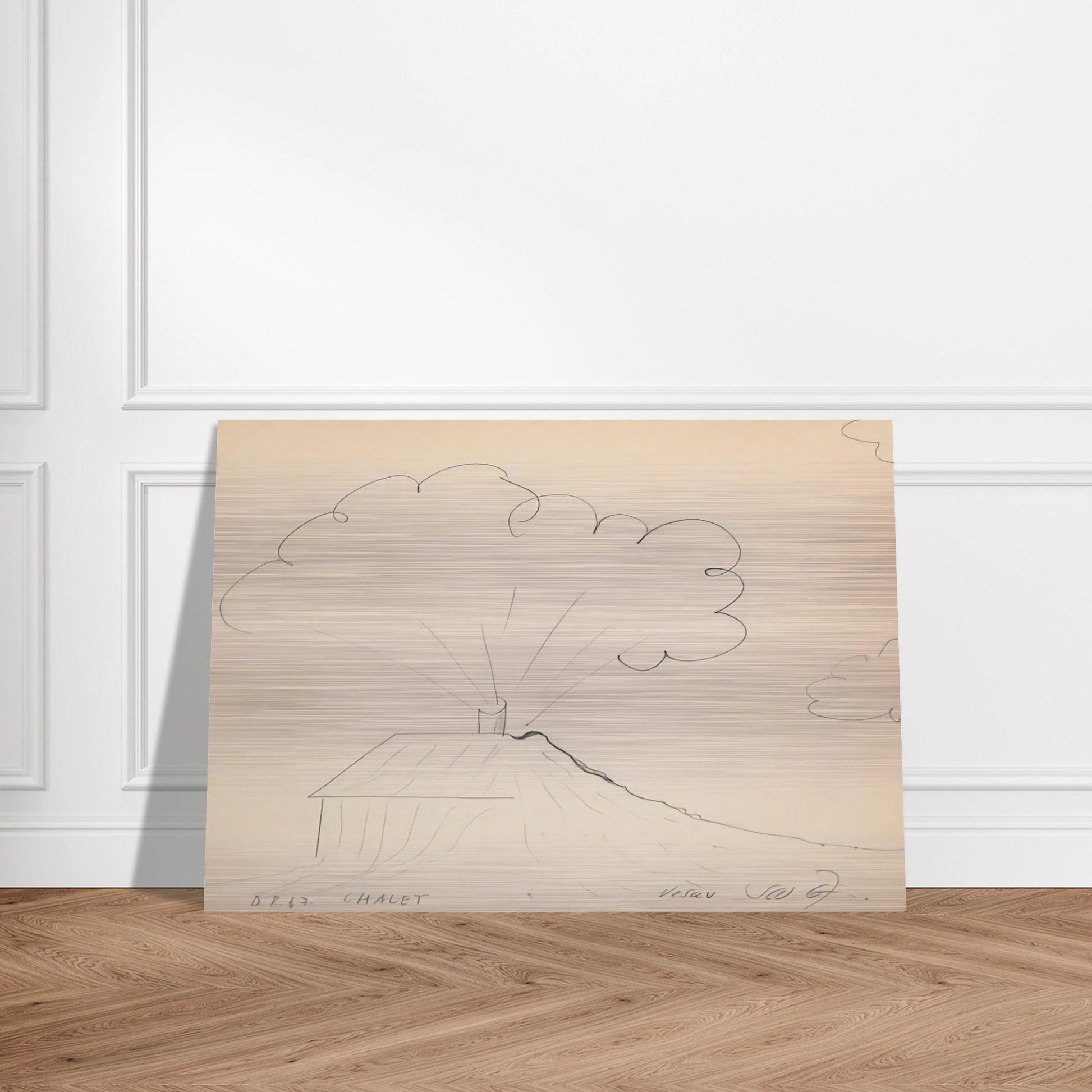 Chateau Vesuv - 1967 - Dieter Roth Brushed Aluminum Print - 70x100 cm / 28x40 inches | Dieter Roth Aluminum Print | Dieter Roth Prints