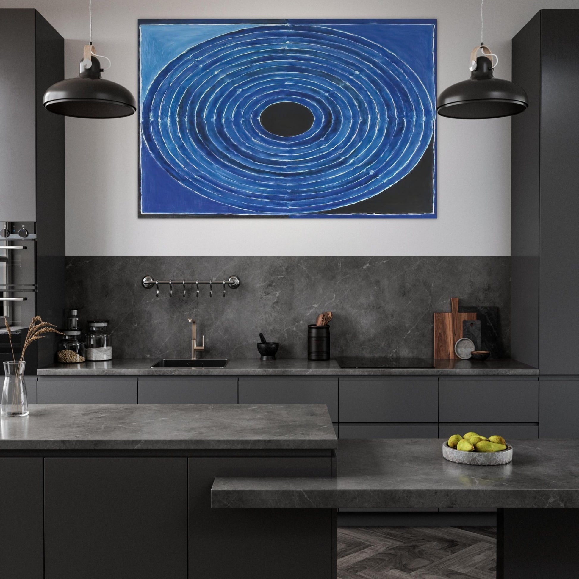 Bindu - Abstract Art - S. H. Raza Art Prints - 100x150 cm / 40x60″ inches | S. H. Raza Poster | S. H. Raza Prints