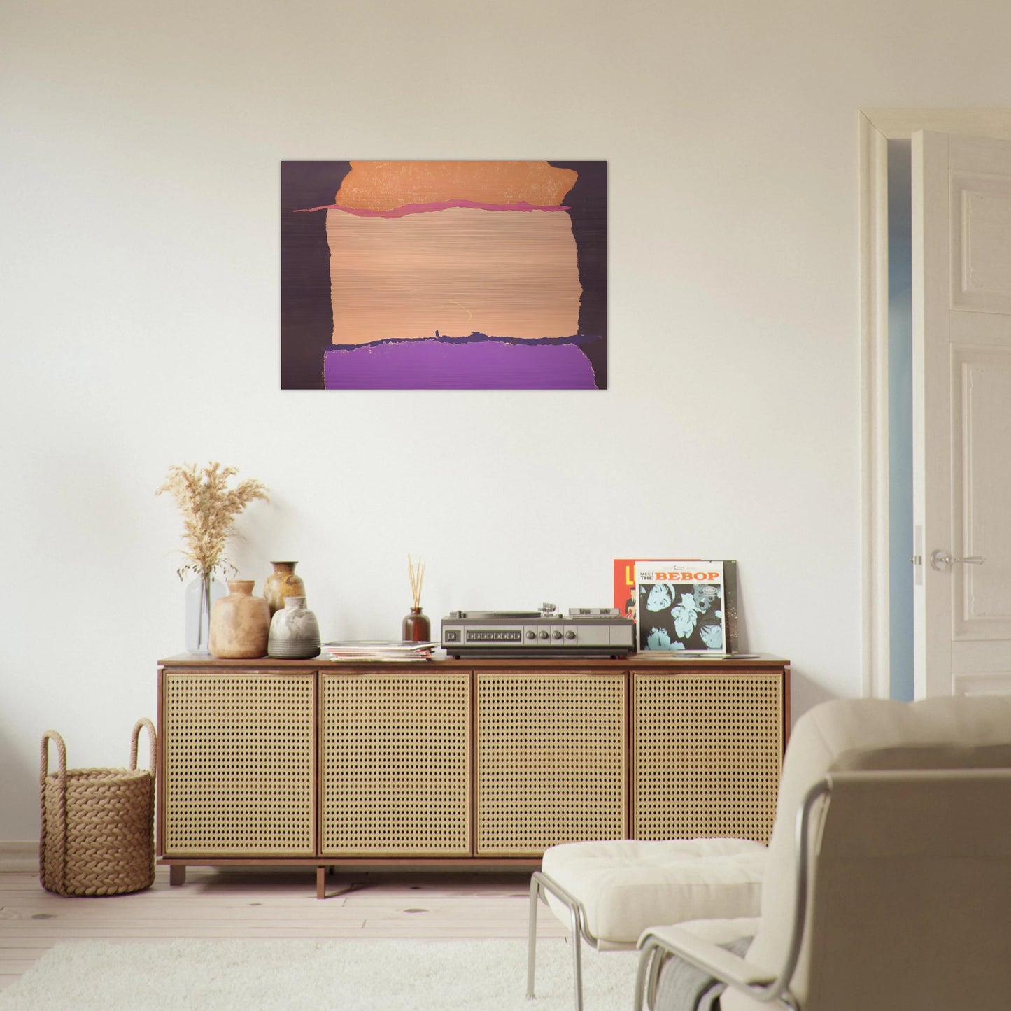 Infinity Field - 1980 - Theodoros Stamos Brushed Aluminum Print - 70x100 cm / 28x40 inches | Theodoros Stamos Aluminum Print | Theodoros Stamos Prints