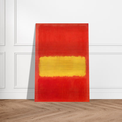 Yellow band - 1956 - Mark Rothko Brushed Aluminum Print - 70x100 cm / 28x40 inches | Mark Rothko Aluminum Print | Mark Rothko Prints