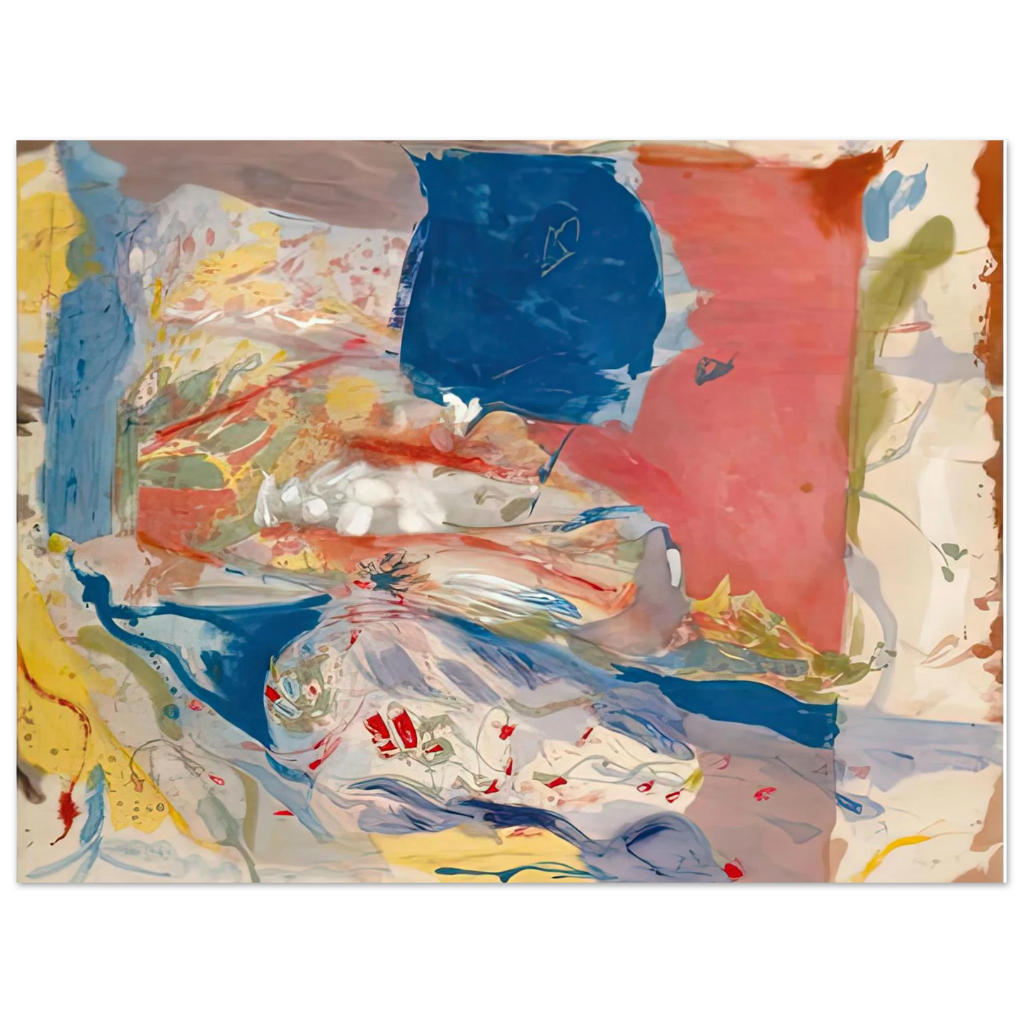 Helen Frankenthaler - Lorelei, 1957- Wall Art - 21x29.7 cm / 8x12" - Fine Art Poster-canvas - -